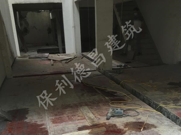 現(xiàn)澆施工現(xiàn)場