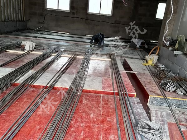 現(xiàn)澆施工現(xiàn)場