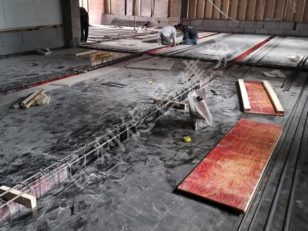 現(xiàn)澆施工現(xiàn)場